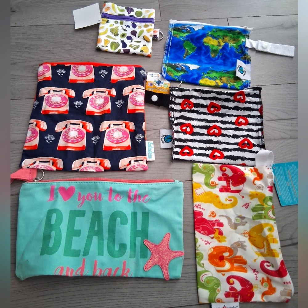 NWT Mini Wetbag Snack Pouches Personal Care Pouch Emergency Kit